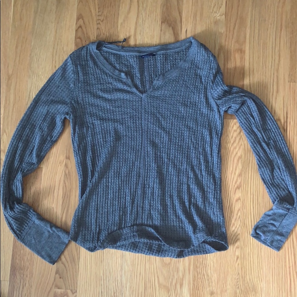 Waffle knit tee